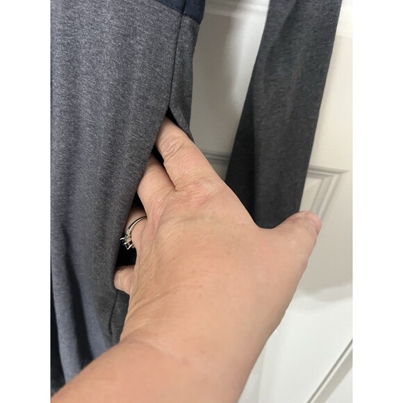 Eshakti Knit Dress Size 8 Gray Blue Fit & Flare Work Casual Basic - Picture 5 of 9